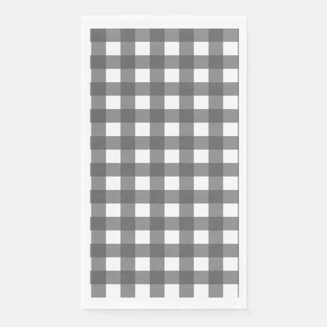 Vichy Light Gray Paper Guest Towels (Front)