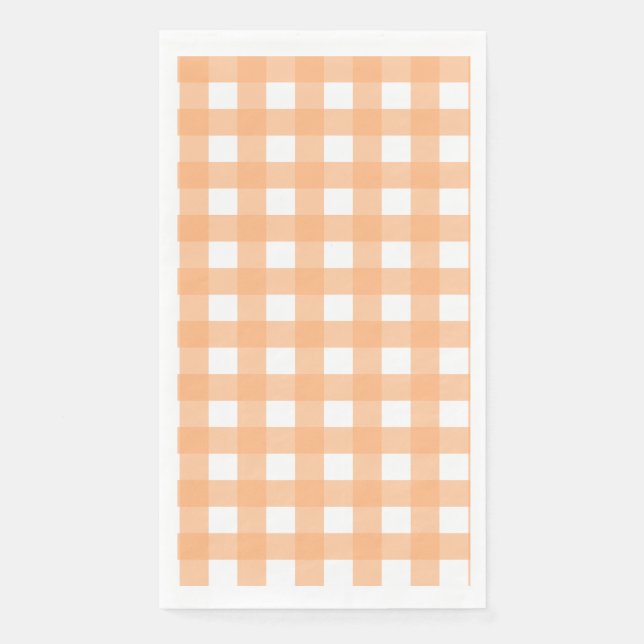 Vichy Light Orange Paper Guest Towels (Front)