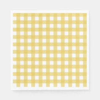 Vichy Light Yellow Napkins