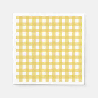 Vichy Light Yellow Napkins