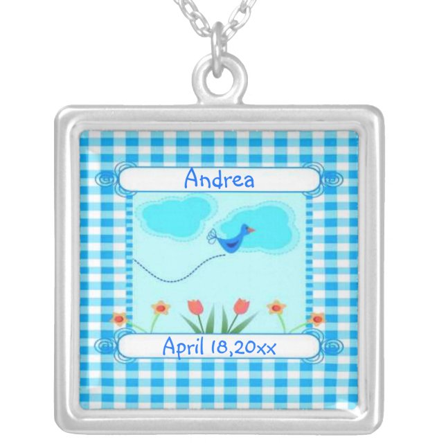 Vichy New Baby Boy Silver Plated Necklace (Front)