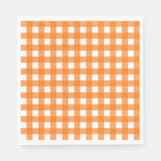 Vichy Orange Napkins