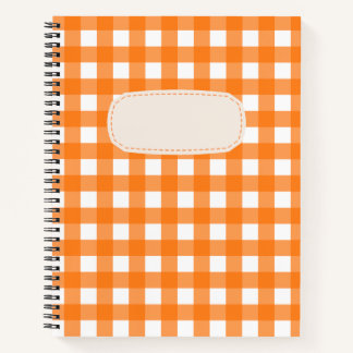Vichy Orange Notebook