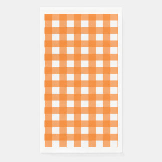 Vichy Orange Paper Guest Towels