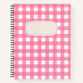 Vichy Rose Notebook