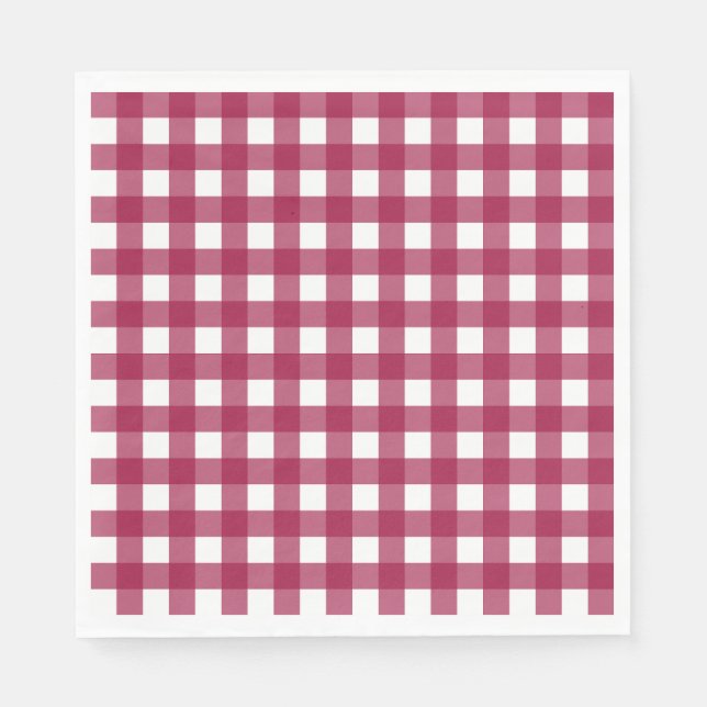 Vichy Rouge Cherry Napkins (Front)