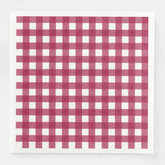 Vichy Rouge Cherry Paper Dinner Napkins