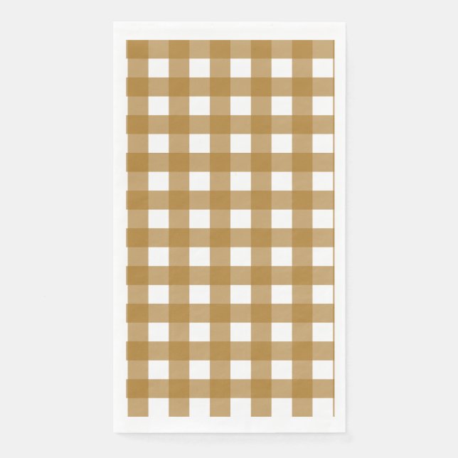 Vichy Sienne Paper Guest Towels (Front)