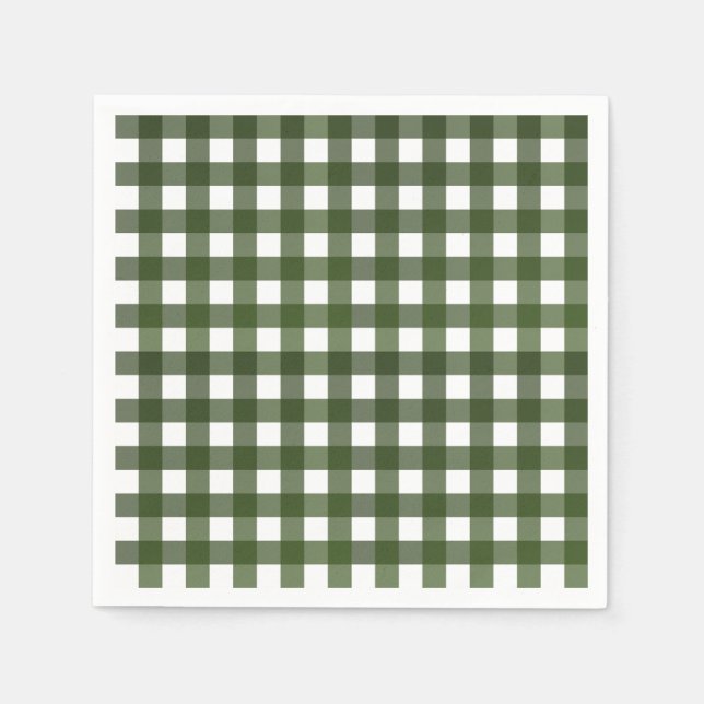 Vichy Vert d'Alsace Napkins (Front)