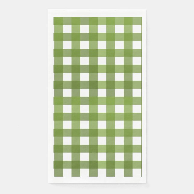 Vichy Vert Paper Guest Towels (Front)