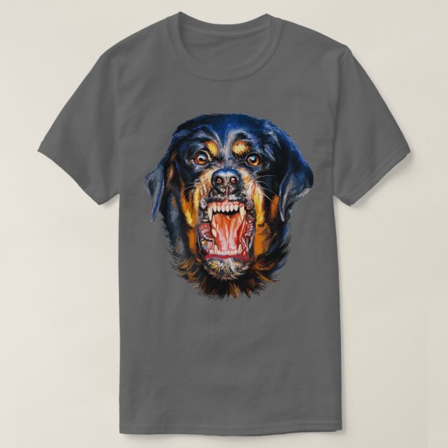 Vicious Rottweiler Dog  T-Shirt (Design Front)