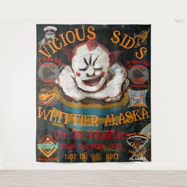 VICIOUS SID'S CASSOULET BAR WHITTIER ALASKA TAPESTRY (Front)
