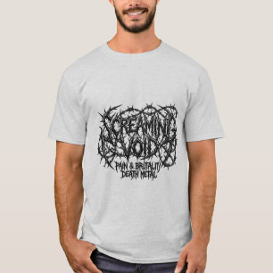 Vicious Thorns & Barbed Wire Brutal Death Metal T-Shirt