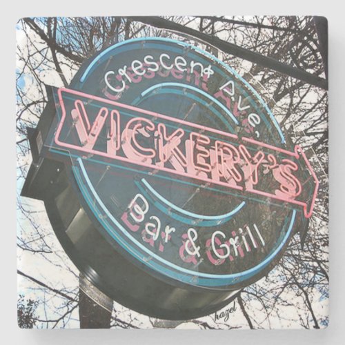 Vickerys Bar Vickerys Atlanta Vickerys  Stone Coaster