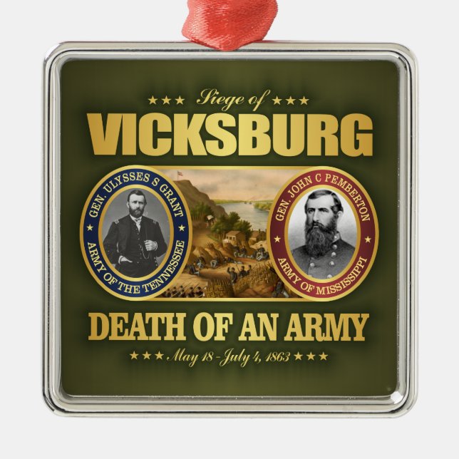 Vicksburg (FH2)  Metal Ornament (Front)
