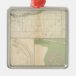 Vicksburg Meridian, Miss Metal Ornament