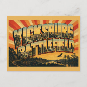 Vicksburg National Military Park MS Vintage Travel Postcard