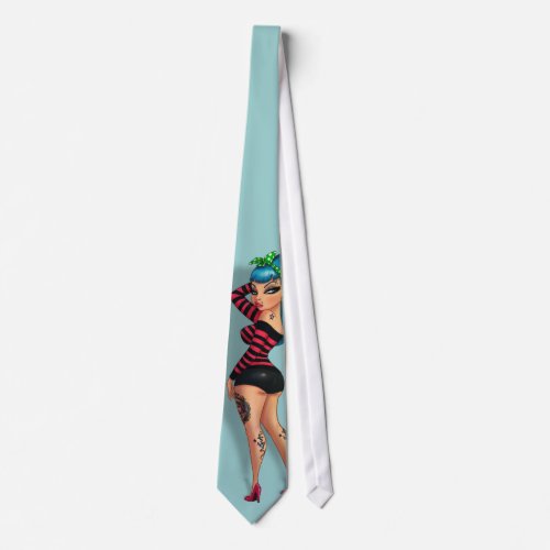 Vicky Licious _ Voluptuous Pinup Model Neck Tie