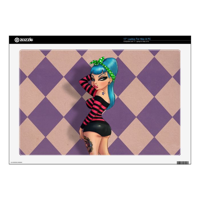 Vicky Licious   Voluptuous Pinup Model Decal For Laptop