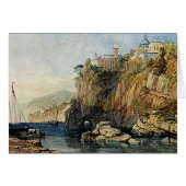 Vico, Bay of Naples - Watercolor Painting Card (Front Horizontal)