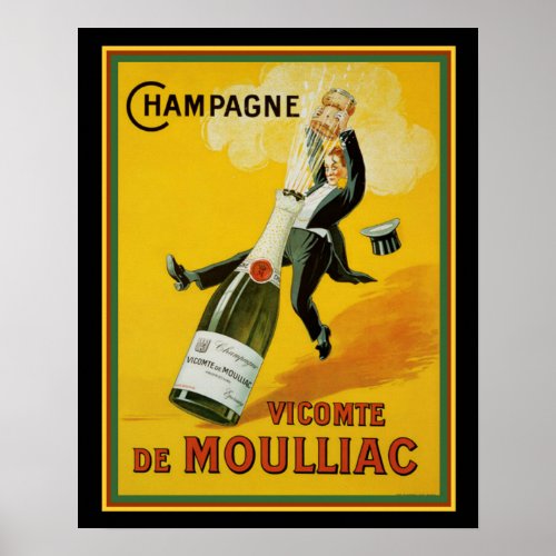 Vicomte de Moulliac Champagne 16 x 20 Poster