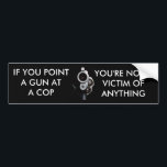 VICTIM BUMPER STICKER<br><div class="desc">EXCEPT STUPIDITY!</div>