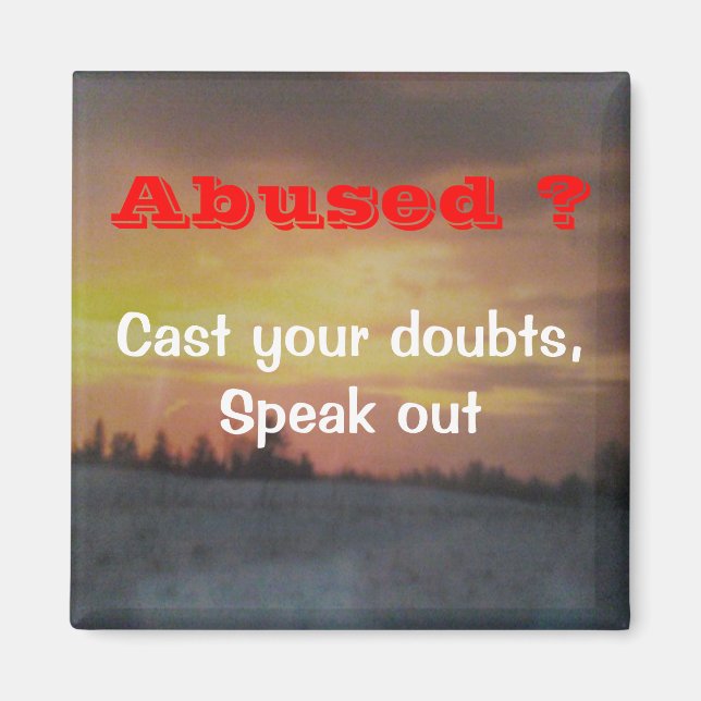 Victim of abuse magnets (Front)