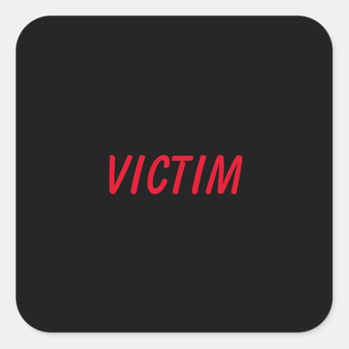 Victim sticker