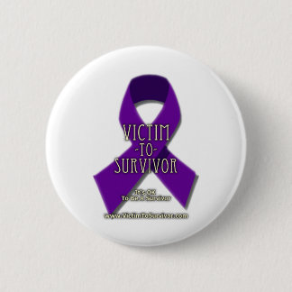 Victim-to-Survivor Pinback Button