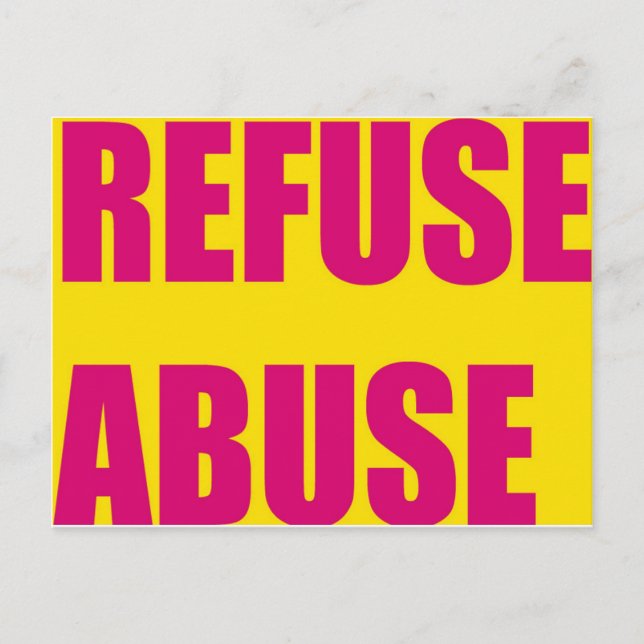 Victims of abuse postcards (Front)