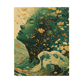 victo ngai style wood wall art