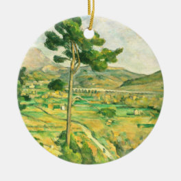 Victoire and the Viaduct Paul Cezanne Ceramic Ornament