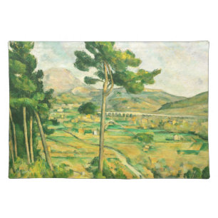 Victoire and the Viaduct Paul Cezanne Cloth Placemat