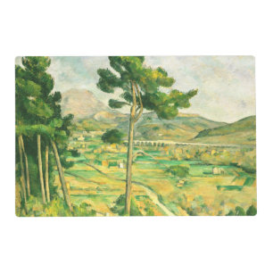 Victoire and the Viaduct Paul Cezanne Placemat