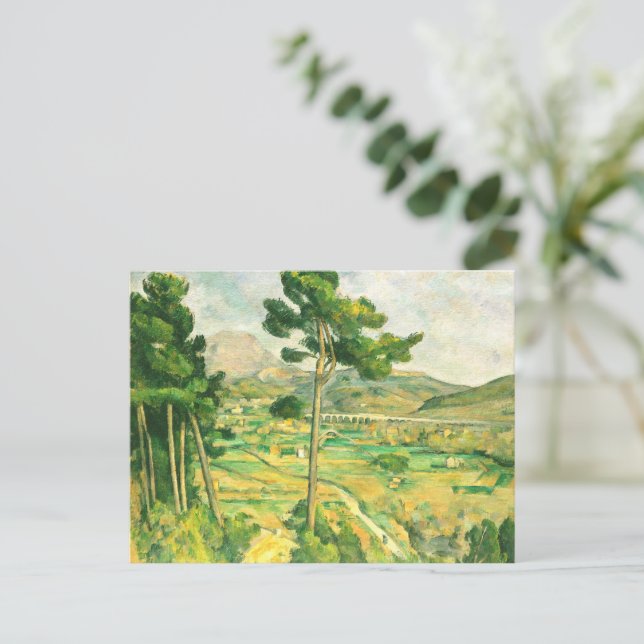 Victoire and the Viaduct Paul Cezanne  Postcard (Standing Front)
