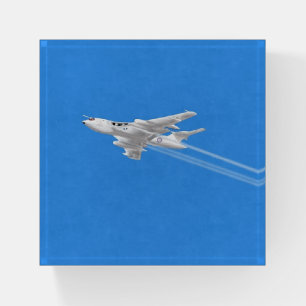 Victor Bomber (Anti Flash) Clear Blue Skies  Paperweight