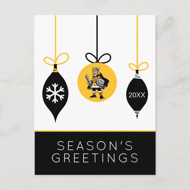 Victor E. Viking Holiday Postcard (Front)