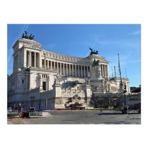 Victor Emmanuel II Monument in Rome Italy Photo Print