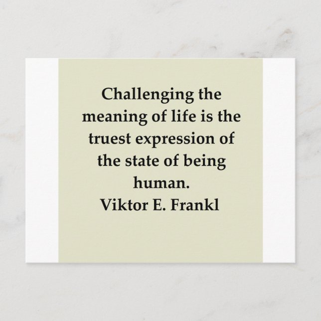 victor frankl quote postcard (Front)