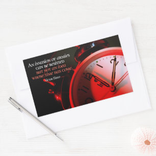 Victor Hugo Inspirational Quote "Ideas" Rectangular Sticker