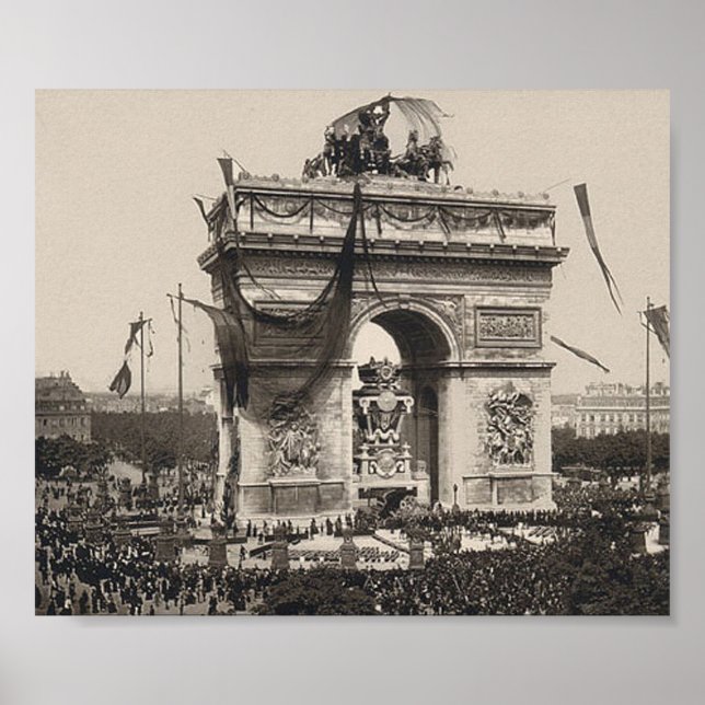 Victor Hugo – l'Arc de Triomphe – Paris 1885 Poster (Front)