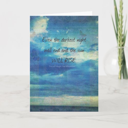 Victor Hugo Les Miserables quote inspirational Card