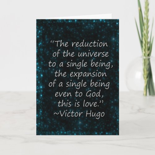 Victor Hugo Love Quote Greeting Card