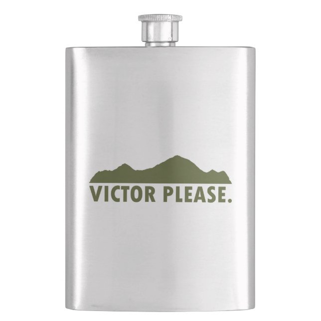 Victor Idaho Please Flask (Front)
