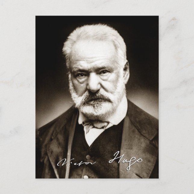 Victor Marie Hugo - Portrait Postcard (Front)