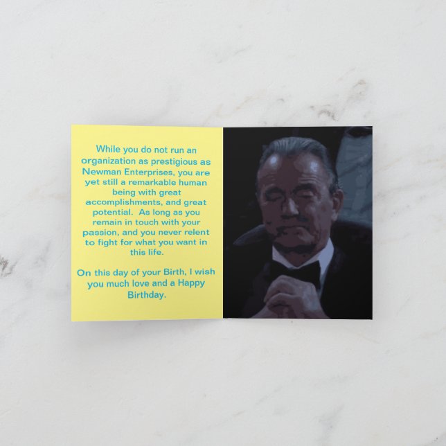 Victor Newman Birthday Card (Inside)