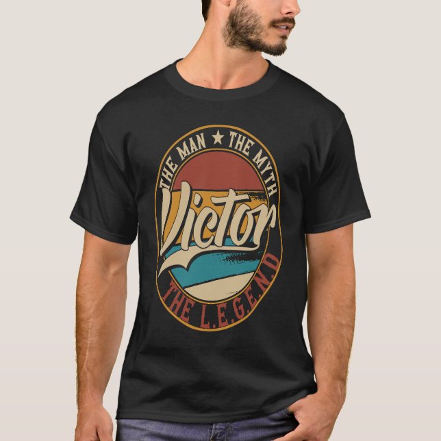 Victor The man the myth the legend T-Shirt (Front)