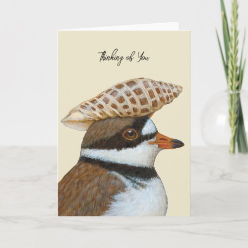 Victor the plover thinking of you card