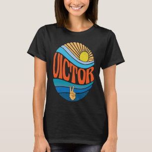 Victor Vintage Sunset Victor Groovy Tie Dye T-Shirt