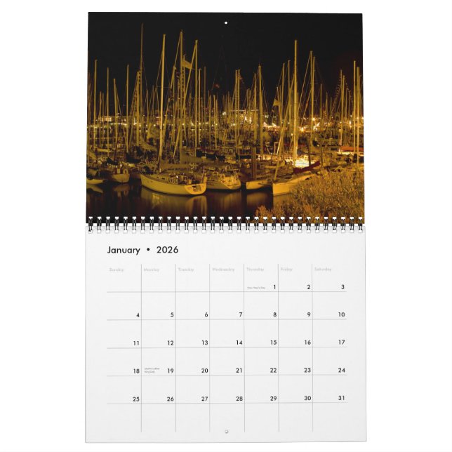 Victoria at Night Calendar (Jan 2026)